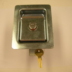 .9 lbs Zinc Plated Steel Locking Flush Mounted Junior Size Single Point 4890 Series Paddle Handle with Inside Relaease - DISCONTINUED