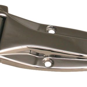 5 7/16 " Overall Chrome Steel Strap Hinge