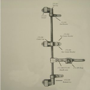 2 Point Stainless Steel Adjustable Handle Cam Action Door Lock Kit